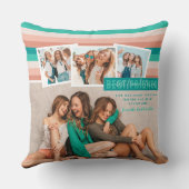 フレンズ最高の永久 |モダンストライプBFF 4写真 クッション (裏面)