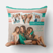 フレンズ最高の永久 |モダンストライプBFF 4写真 クッション (正面)