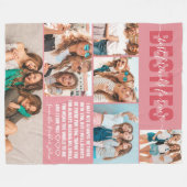 フレンズ最高の永久 | モダン BFF 6写真 フリースブランケット (正面(横))