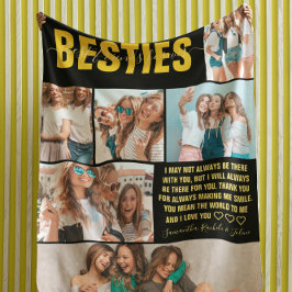 フレンズ最高の永久 | モダン BFF 6写真 フリースブランケット