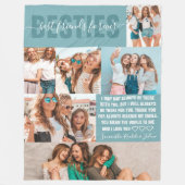 フレンズ最高の永久 | モダン BFF 6写真 フリースブランケット (正面)