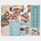 フレンズ最高の永久 | モダン BFF 6写真 フリースブランケット (正面(横))