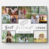 フレンズ最高の永久 | 12カスタム – 写真コラージュ フォトプラーク (正面)