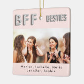 フレンズ最高の赤面シルバーフォト名 セラミックオーナメント (左)