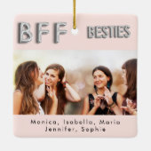 フレンズ最高の赤面シルバーフォト名 セラミックオーナメント (裏面)