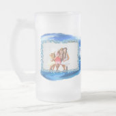 フレンズ水族館クラゲ0925 フロストグラスビールジョッキ (左)