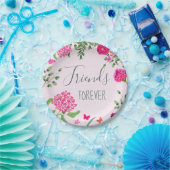 フレンズ永遠に明るい花と蝶 ペーパープレート (パーティー)