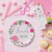 フレンズ永遠に明るい花と蝶 ペーパープレート (パーティー)