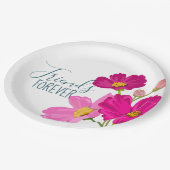 フレンズ永遠に明るい花と蝶 ペーパープレート (アングル)