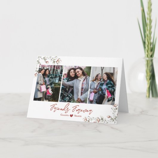 フレンズ永遠の写真フレンズ折り畳みホリデーカード シーズンカード (正面)