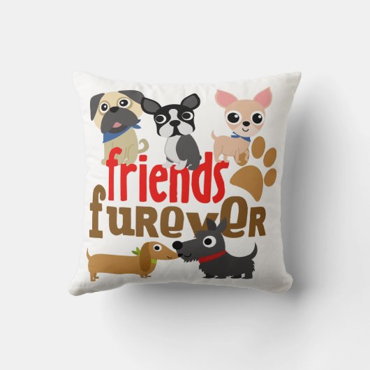 フレンズ犬の子犬 クッション (裏面)