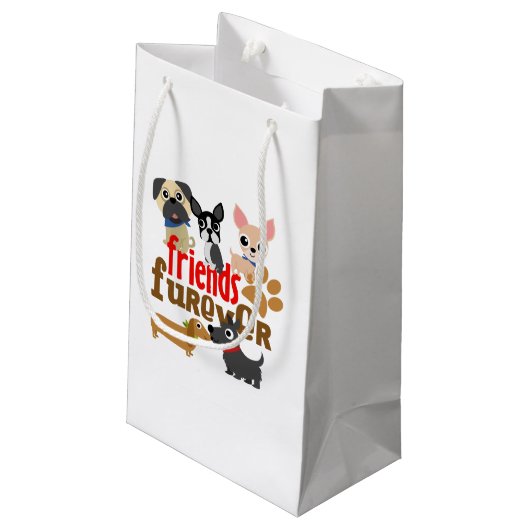 フレンズ犬の子犬 スモールペーパーバッグ (裏面アングル)
