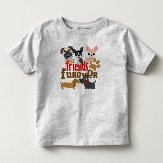 フレンズ犬の子犬 トドラーTシャツ (正面)