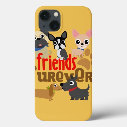 フレンズ犬の子犬 Case-Mate iPhoneケース (裏面)