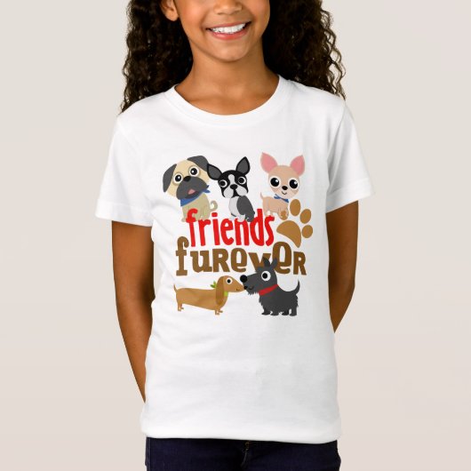 フレンズ犬の子犬 Tシャツ (正面)