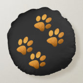 フレンズ犬はオレンジを輝かせる ラウンドクッション (裏面)