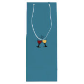 フレンズ猫とワインのおもしろいボトル ワインギフトバッグ (裏面)