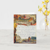 フレンズ蝶の花ミックスメディアコラージュ カード (黄色い花)