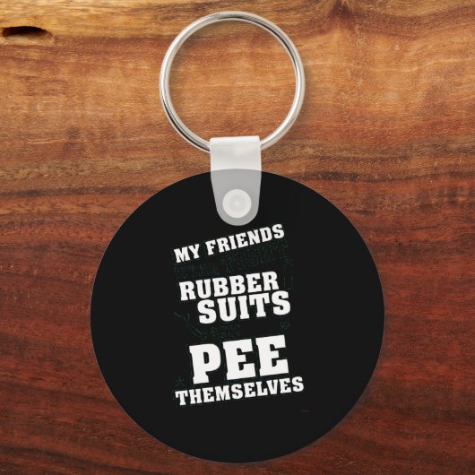 フレンズ衣服タイトなラバースーツ自分たち キーホルダー (正面)