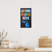 フレンズ集めはこちらミシガンライセンスプレートアート ポスター (キッチン)