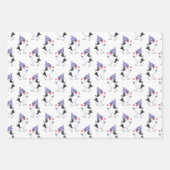 フレンズ霜の降りたペンギンをテーマにしたクリスマス ラッピングペーパーシート (正面)