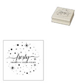 フレンズ霜の降りた&ココアキス | Stars Falling Snow ラバースタンプ (押印)