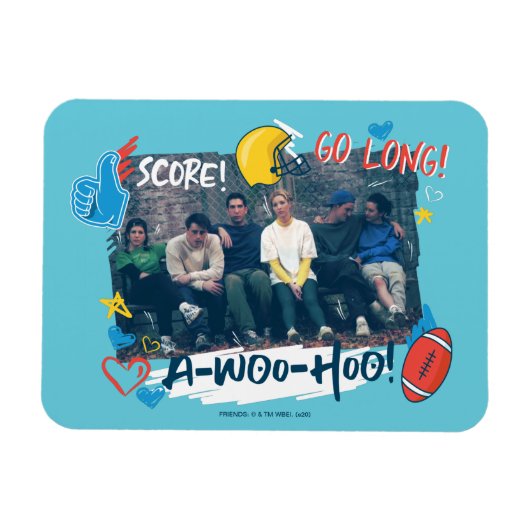 フレンズ™|サッカーの試合 マグネット (横)