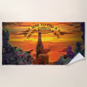 フレンズ、サンセット&ワイン2584 ビーチタオル (正面)