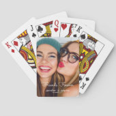 フレンズ·フォエバー·フォト·ネームの日付を個人用に設遊定します トランプ (裏面)