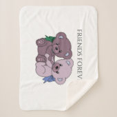 「フレンズ・フォーエバー」はシェルパの柔らかい毛布を持つ。 シェルパブランケット (正面)