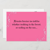 フレンズ·フォーエバー·結婚式招待状 招待状 (正面/裏面)