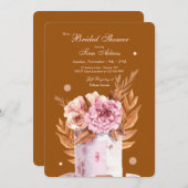 フレンズ&フラワーズブライダルシャワーの招待 招待状 (正面/裏面)