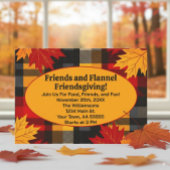 フレンズ&フランエル フレンドスキービング チェック柄招待状 招待状