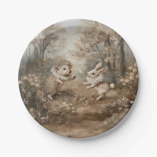 フレンズ – ラウンド紙プレート ペーパープレート (正面)