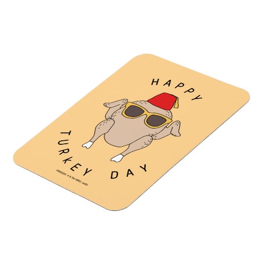 フレンズ™|七面鳥の日おめでとう マグネット (左側)
