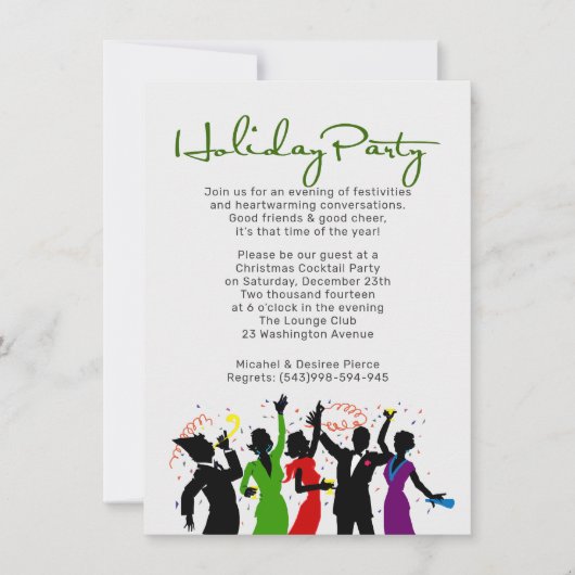 フレンズ&応援ホリデーパーティー 招待状 (正面)