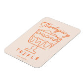 フレンズ™|感謝祭の軽いこと マグネット (左側)