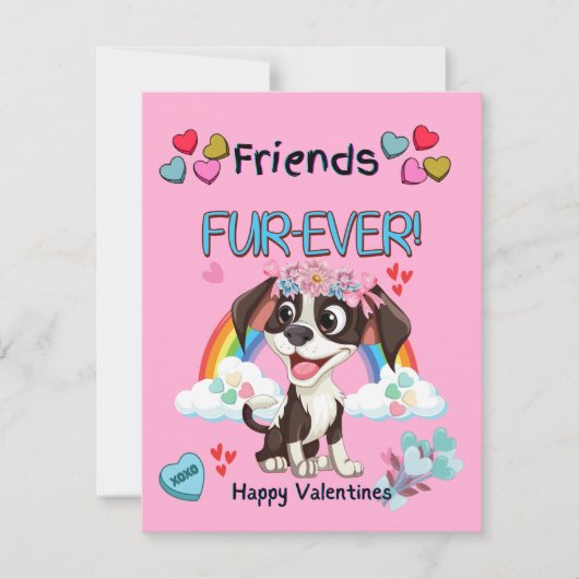 フレンズ 毛がずっとかわいい子犬の教室バレンタインズ シーズンカード (正面)