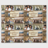 フレンズDIY 6フォトコラージュジュテカントリーBFF ラッピングペーパー (フラット)