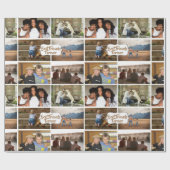 フレンズDIY 6フォトコラージュモダンBFF ラッピングペーパー (フラット)