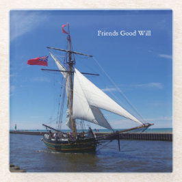 フレンズGood Willガラスコースター ガラスコースター