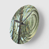 フレンセルレンズ、ケープブランコライトハウス、オレゴンコースト ラウンド壁時計 (傾斜)