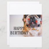 フレンチの誕生日 招待状 (正面/裏面)