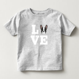 フレンチィ ラブ | かわいいフレンチブルドッグ トドラーTシャツ