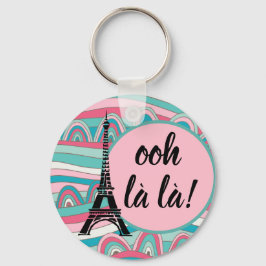 フレンチエッフェル塔 トレンディ Ooh la la!/ モノグラム キーホルダー