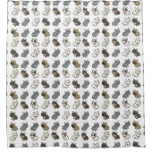 フレンチカスタムーシャワーカーチアン シャワーカーテン (正面)