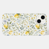 フレンチカントリー レモンと野の花柄 Case-Mate iPhoneケース (裏面 (横))