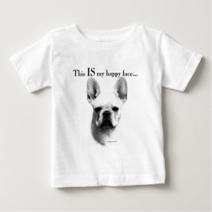 フレンチキハッピー顔 ベビーTシャツ