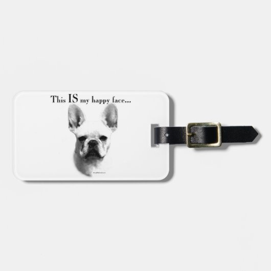 フレンチキハッピー顔 ラゲッジタグ (正面横)