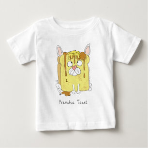 フレンチキフランスのーストブルドッグキッドベビーTシャツ ベビーTシャツ
